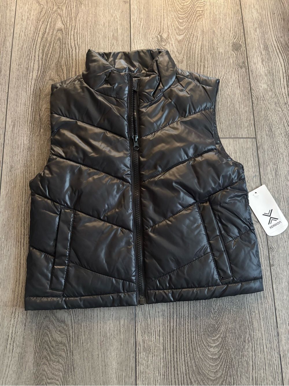 Xersion Black Quilted Puffer Vest - Lightweight Sleeveless Jacket